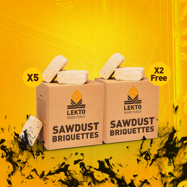 5 + 2 FREE Sawdust Briquettes Deal