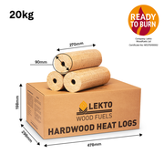 Hardwood Heat Logs 4 x 20kg Mini Pack