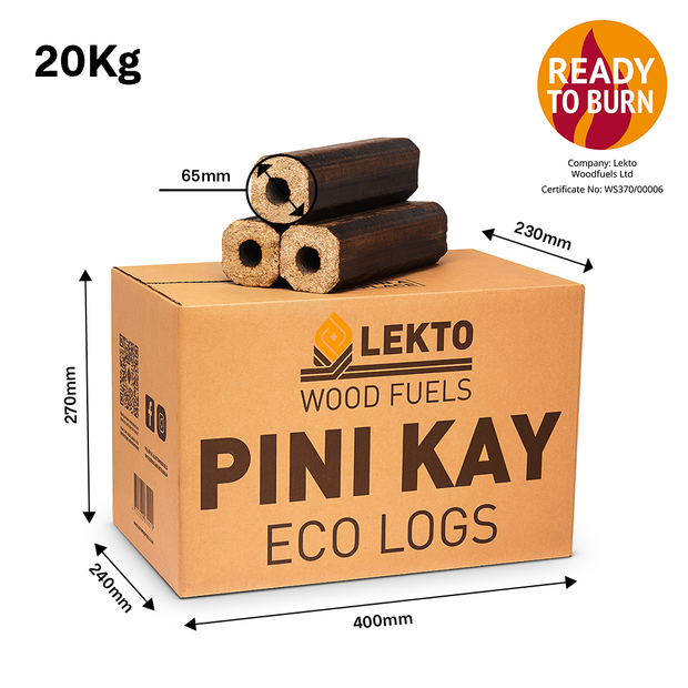 Pini Kay Eco Logs 4 x 20kg Mini Pack